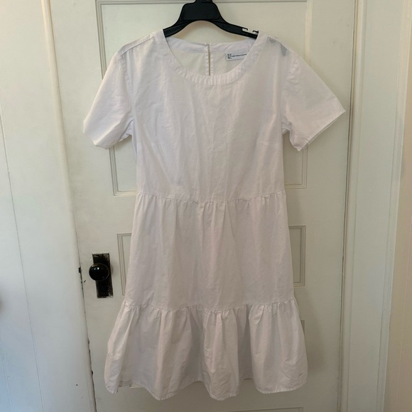 New York & Company White Cotton Dress - Picture 3 of 10